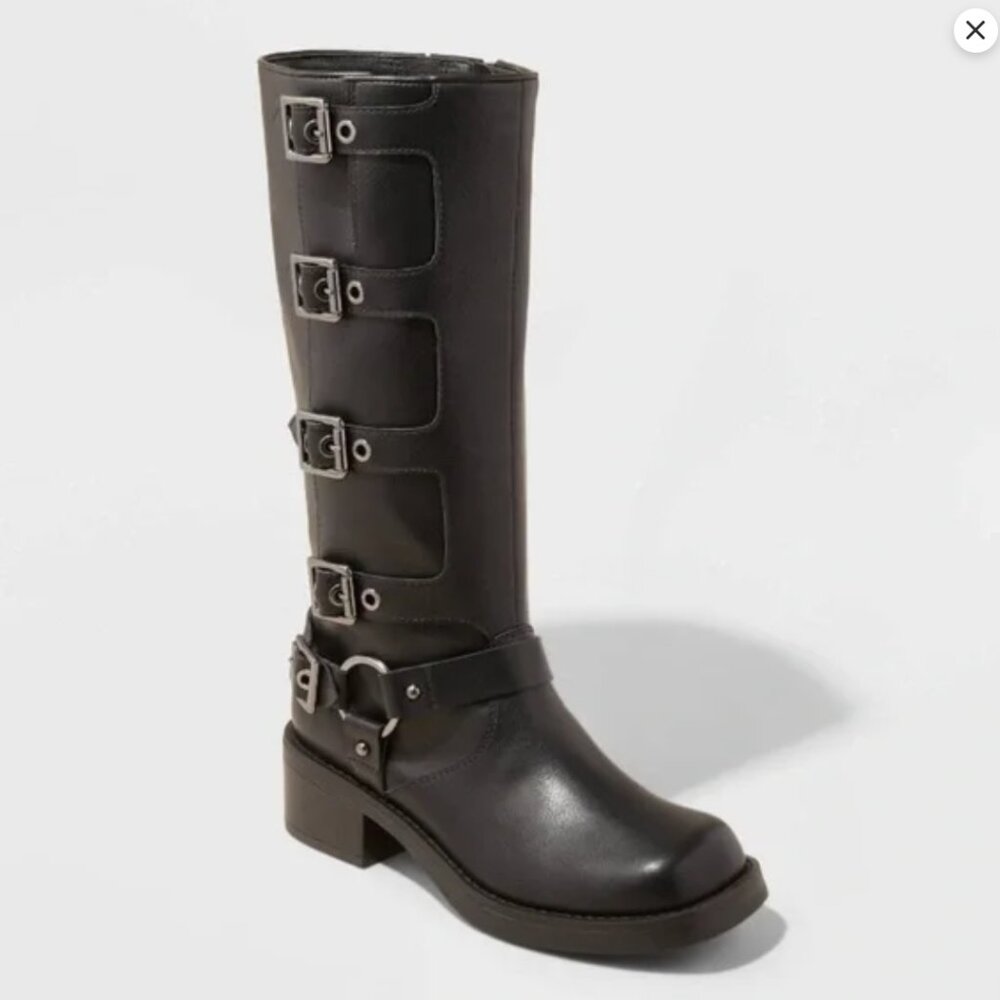 Rebell Tall Moto Buckle Boots